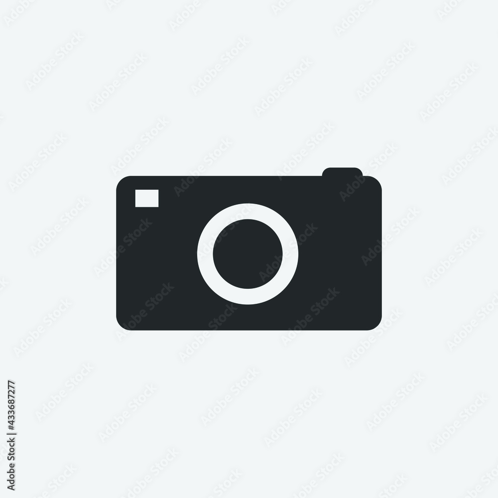 camera vector icon illustration sign