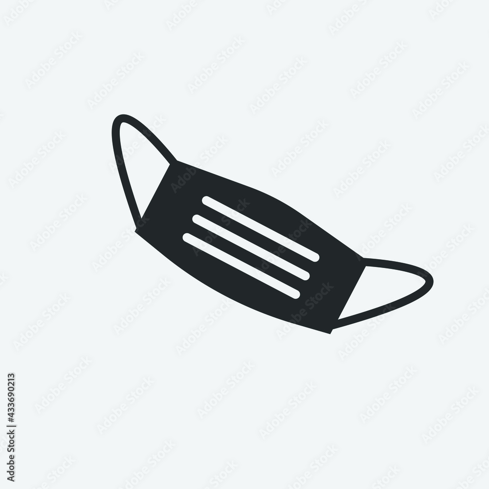 Face mask vector icon illustration sign Face mask vector icon illustration sign