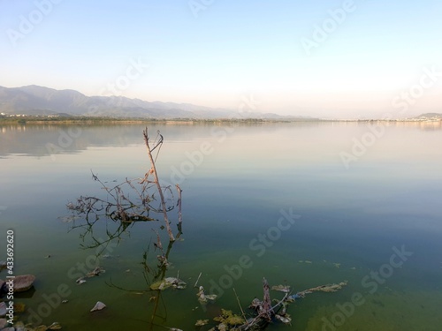 Evening over lake Rawal