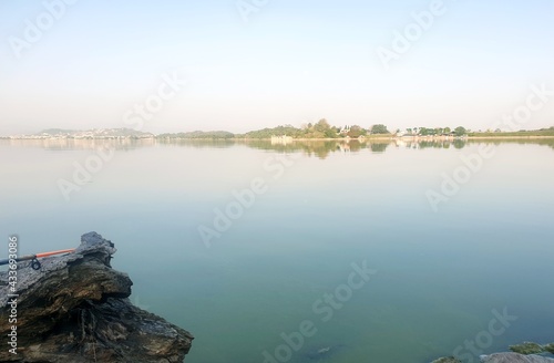 fishing on the lake Rawal
