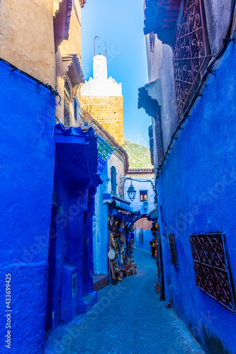 Streets in the blue town of Chefchaouen, Morocco © Stefano Zaccaria