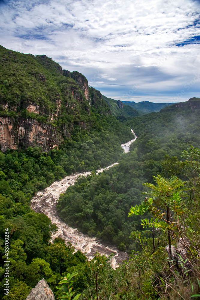 Landscape photographed in Chapada dos Veadeiros National Park, Goias. Cerrado Biome. Picture made in 2015.