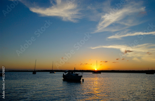 Sunset at the famous Jacare Beach, Cabedelo, near Joao Pessoa, Paraiba, Brazil on April 04, 2001. © Cacio Murilo