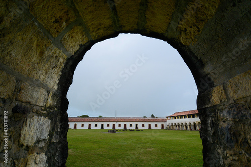 Fototapeta Naklejka Na Ścianę i Meble -  Santa Catarina fortress, in Cabedelo, near Joao Pessoa, Paraiba, Brazil on May 11, 2005.