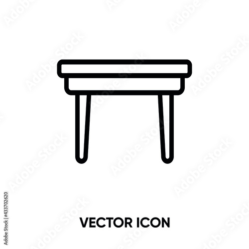 Table vector icon. Modern, simple flat vector illustration for website or mobile app. Table symbol, logo illustration. Pixel perfect vector graphics 