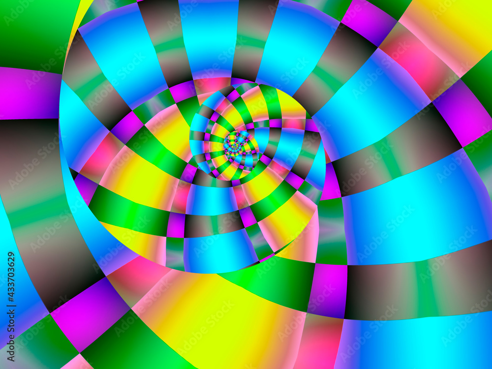 Obraz premium fondo psicodélico 3d abstracto multicolor