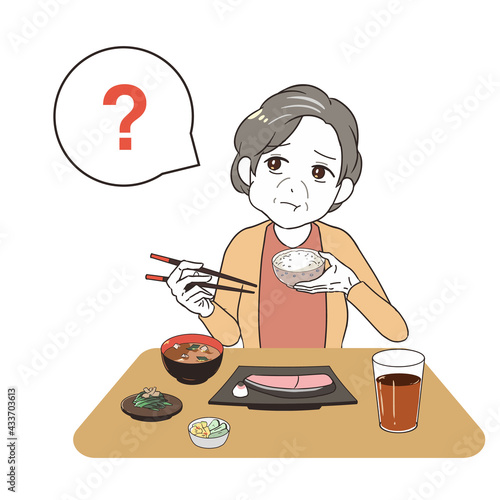 味覚障害　高齢女性
