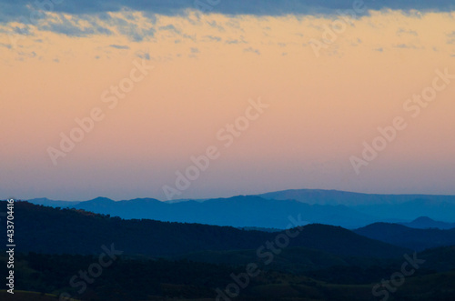 sunrise over the mountains