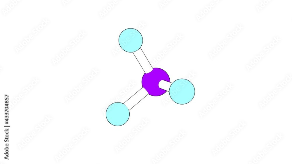 360º realistic 3D view of Phosphorus Trifluoride as a seamless loop over a white opaque background with alpha mask. Also called trifluorophosphine and phosphorous fluoride. 360º realistic 3D view of Phosphorus Trifluoride as a seamless loop over a white opaque background with alpha mask. Also called trifluorophosphine and phosphorous fluoride.