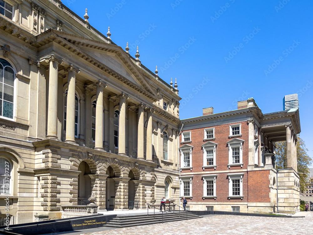 Colonial building of Osgoode Hall  in Toronto, Canada