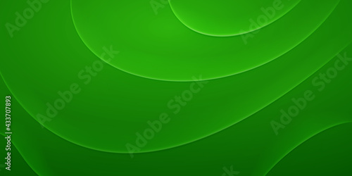 Abstract background with wavy folds in green colors
