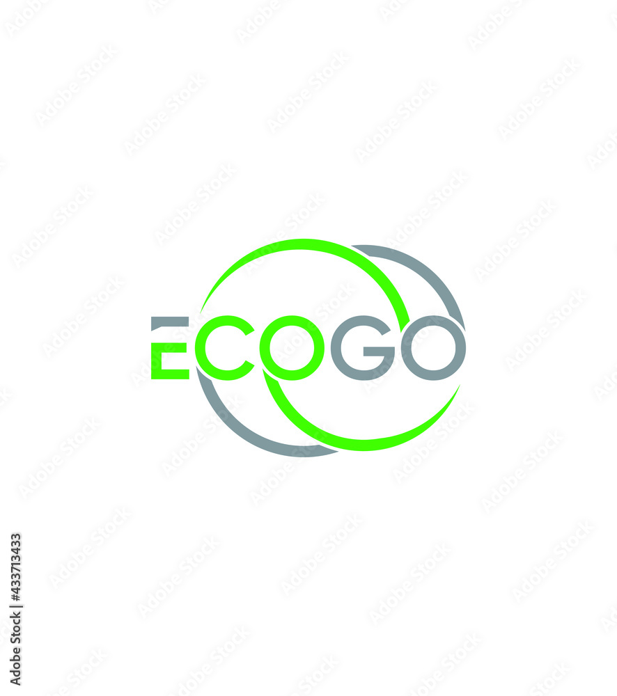 EcoGo creative modern vector logo template EcoGo creative modern vector logo template