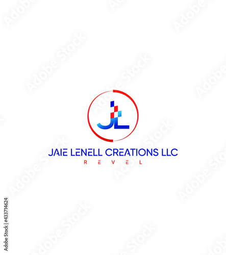 Jaie Lenell creations llc creative vector logo template