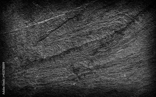 Принти на полотні Dark Black slate stone background or texture luxurious