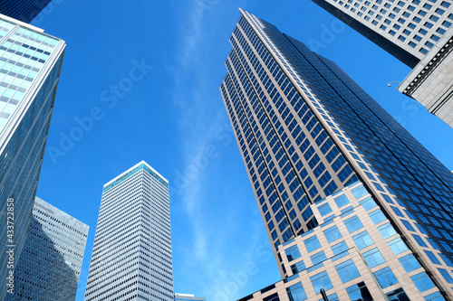 Dallas Texas July 2018 View financial district in Downtown Dallas  Texas USA 