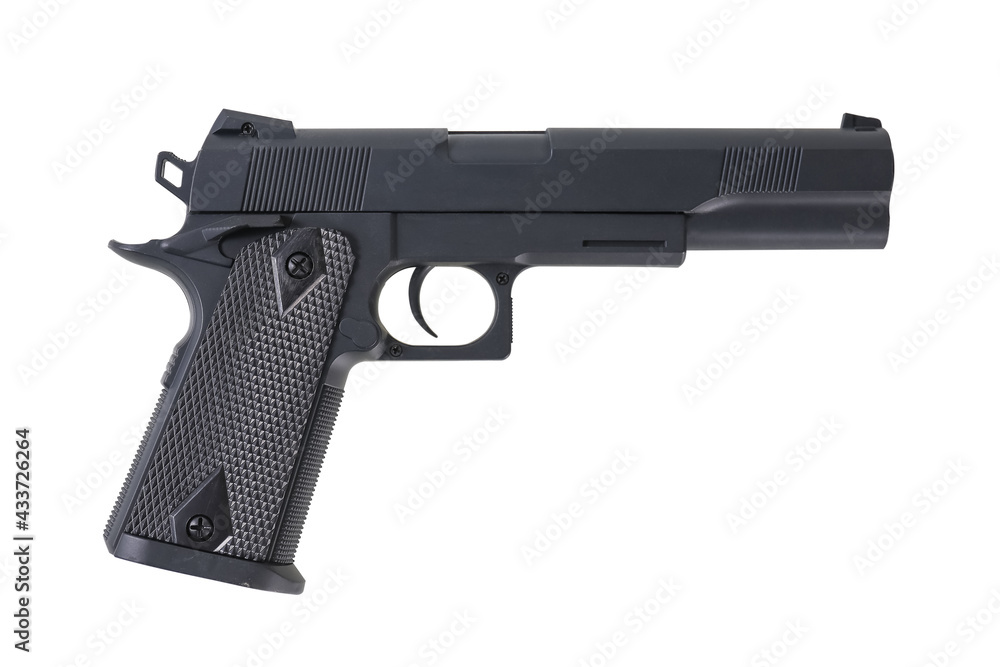 Toy pistol or Fake gun isolated on white background, clipping path included. Toy pistol or Fake gun isolated on white background, clipping path included.