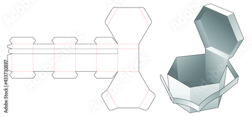 packaging box die cut template
