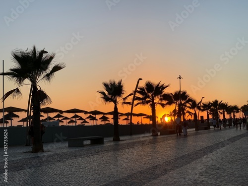 sunset at the beach