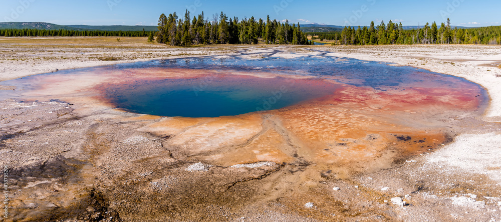 Grand Prismatic Spring in Yellowstone National Park Grand Prismatic Spring in Yellowstone National Park