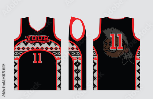 Basketball gear template mockup perfect fit for all sports. The designs that go on casual wear, shirts, fashions apparels, and all kind of sports gear 