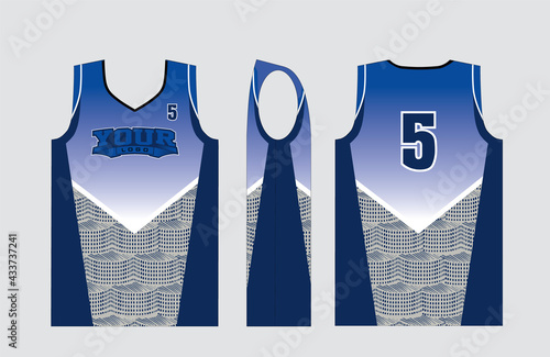 Basketball gear template mockup perfect fit for all sports. The designs that go on casual wear, shirts, fashions apparels, and all kind of sports gear 