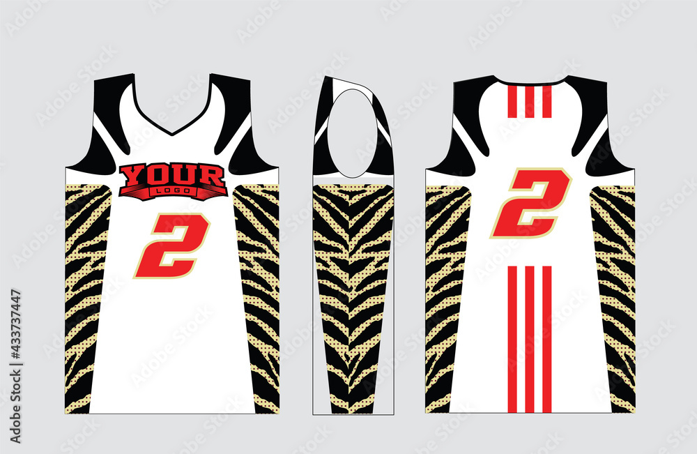 Basketball gear template mockup perfect fit for all sports. The designs