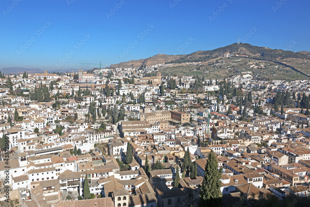 City of Granada from the Alhambra, Spain	
