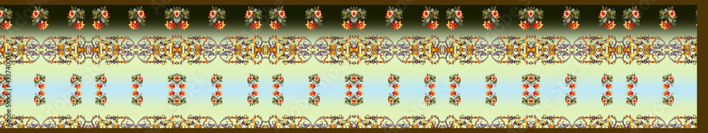 Digital textile saree design and kaftan all type off design and colourfull background 
