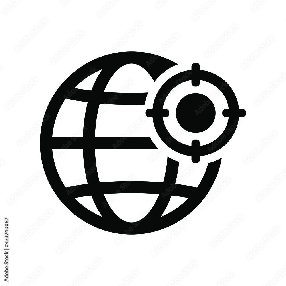 Obraz premium Global navigation icon