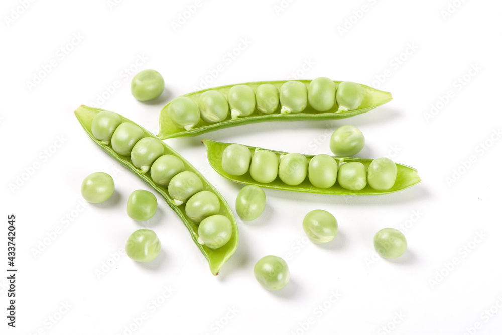 green pea vegetable bean isolated on white background green pea vegetable bean isolated on white background