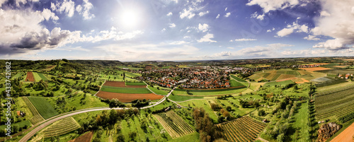 Panorama Luftaufnahmen von Pfedelbach mit der Drohne