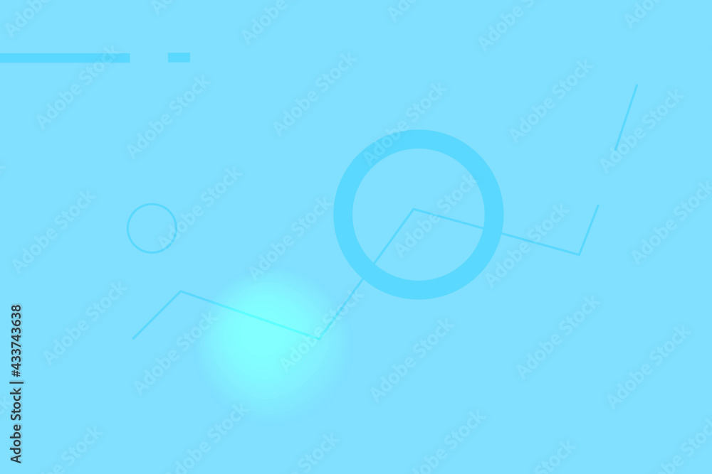 Obraz premium Blue abstract geometric background for banner, cover, poster, wallpaper, design with space for text. 