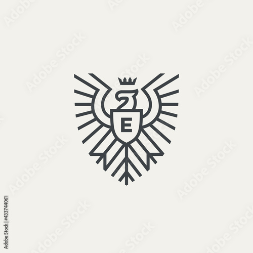Eagle heraldic logo