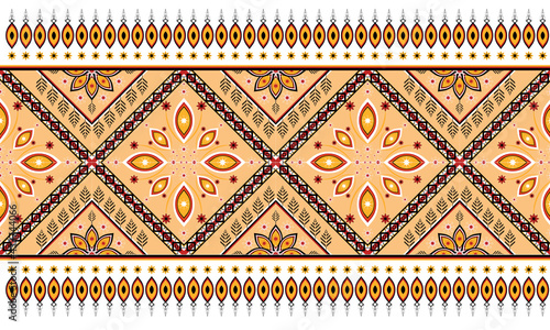 Oriental ethnic seamless pattern vector traditional background Design for carpet,wallpaper,clothing,wrapping,batik,fabric,Vector illustration embroidery style.