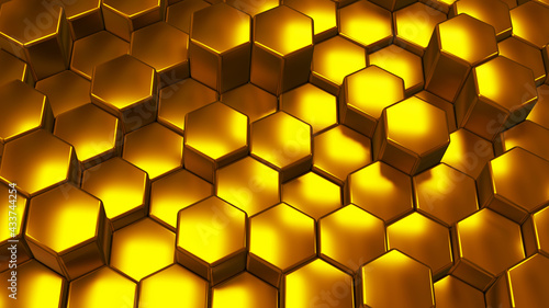 Abstract 3D geometric backg...