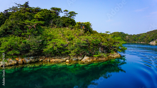 九十九島の遊覧船から体験できる幻想的な無人島の原生林