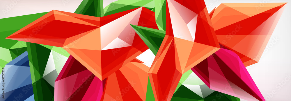 Vector 3d triangles and pyramids abstract background for business or technology presentations, internet posters or web brochure covers Vector 3d triangles and pyramids abstract background for business or technology presentations, internet posters or web brochure covers