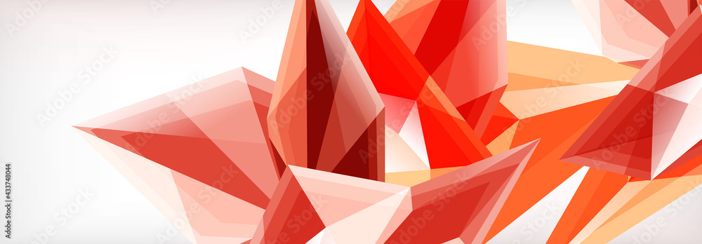 Vector 3d triangles and pyramids abstract background for business or technology presentations, internet posters or web brochure covers Vector 3d triangles and pyramids abstract background for business or technology presentations, internet posters or web brochure covers