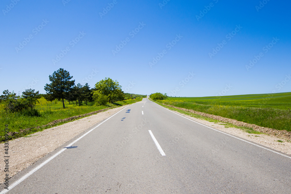 Highway, autobahn and road landscape Highway, autobahn and road landscape