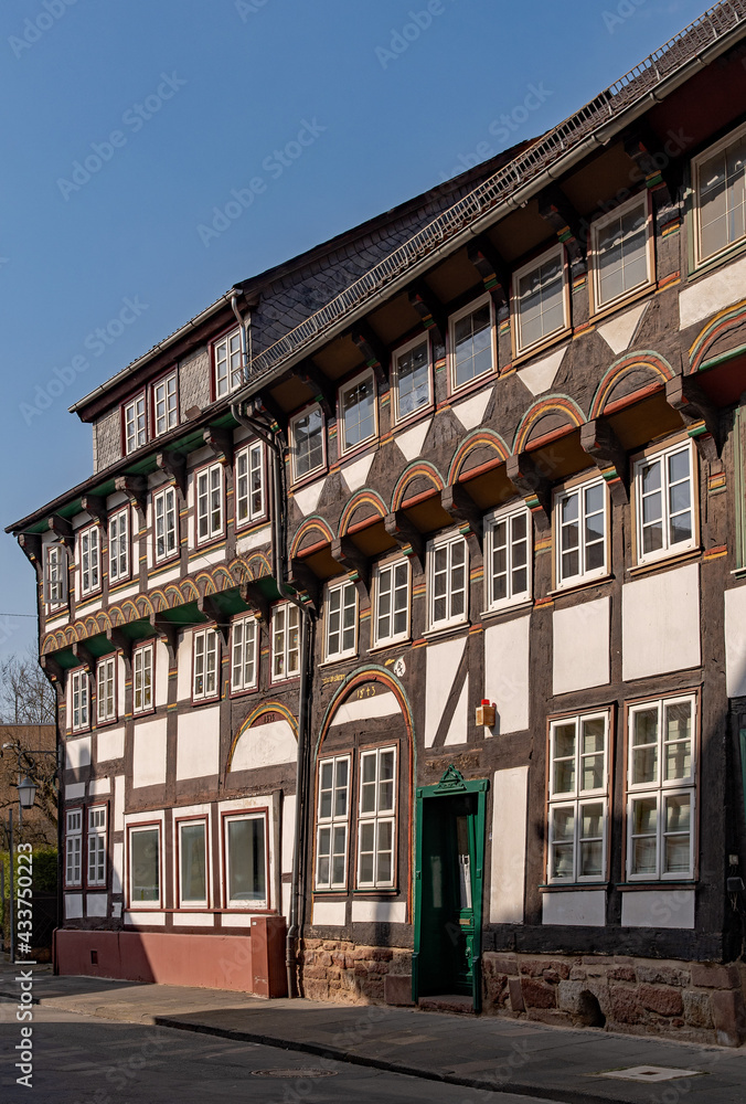 Fachwerkhäuser in der Altstadt von Einbeck in Niedersachsen, Deutschland 
