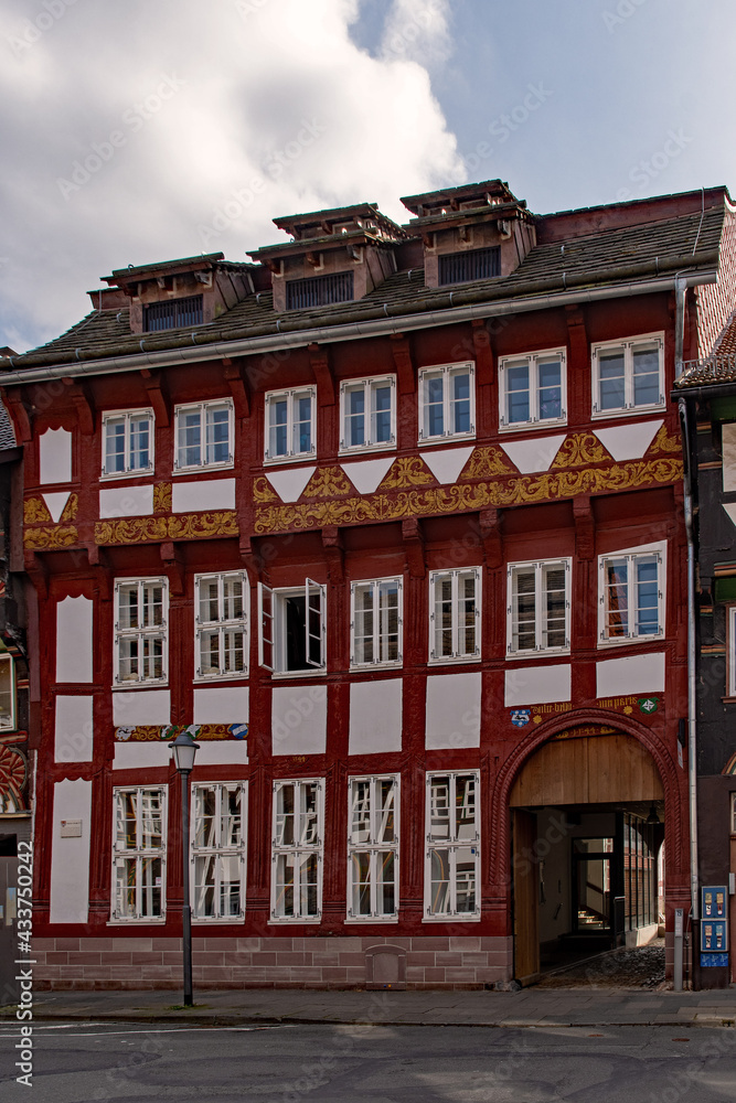 Fachwerkhaus in der Altstadt von Einbeck in Niedersachsen, Deutschland Fachwerkhaus in der Altstadt von Einbeck in Niedersachsen, Deutschland
