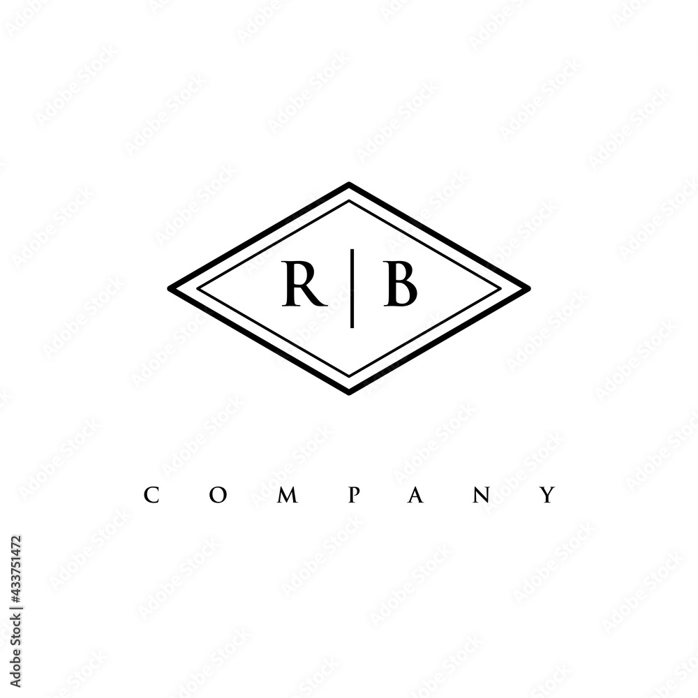 initial RB logo design vector initial RB logo design vector