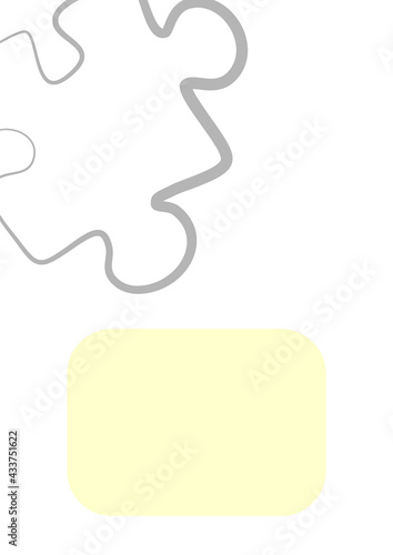 Vertical illustration format A4 - the design of the screen of the phone or tablet for inscriptions and photos