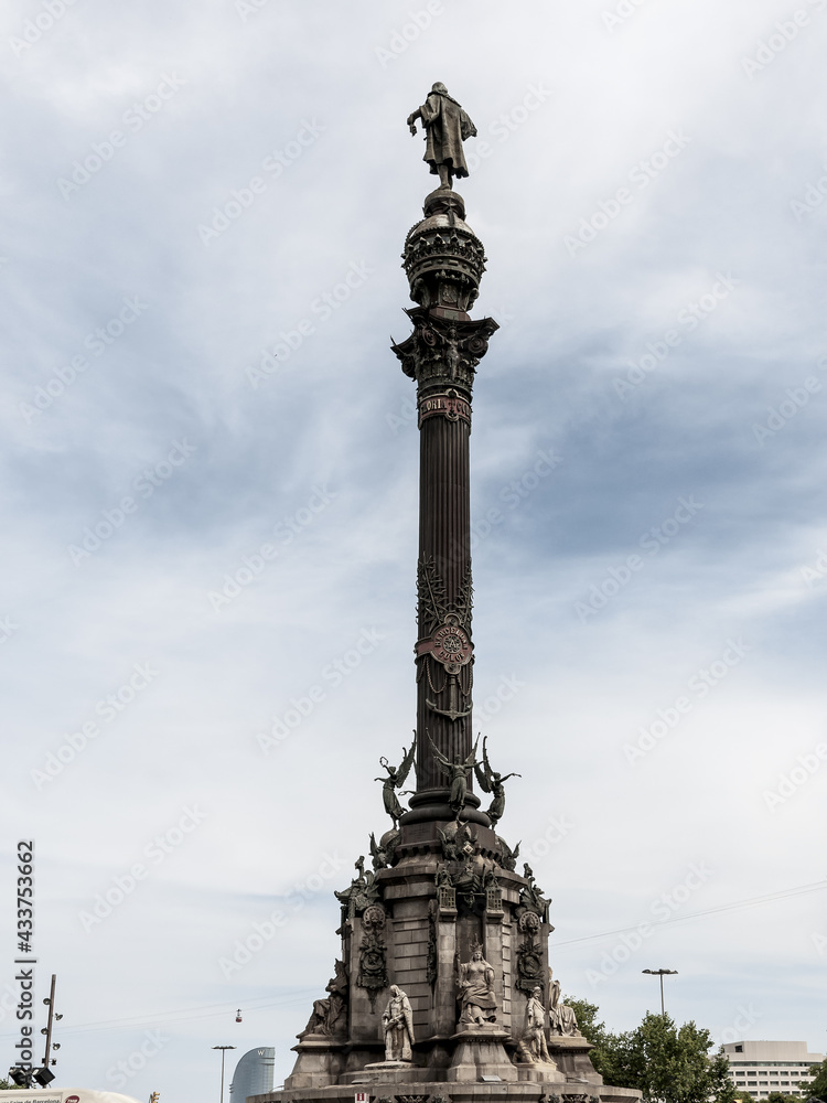 Christopher Columbus Column in Barcelona 