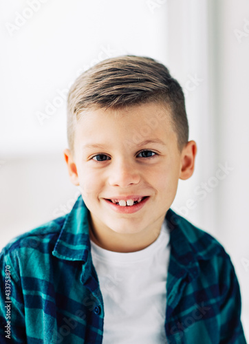 boy portrait headshot child childhood cute face male teenager teeth happy cheerful kid youth little