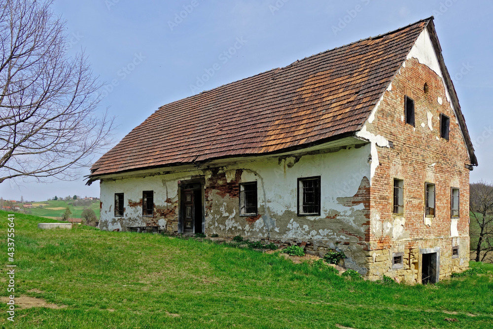 Abandoned farmstead . Beautiful decay