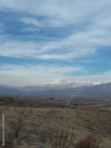 clouds over the mountains