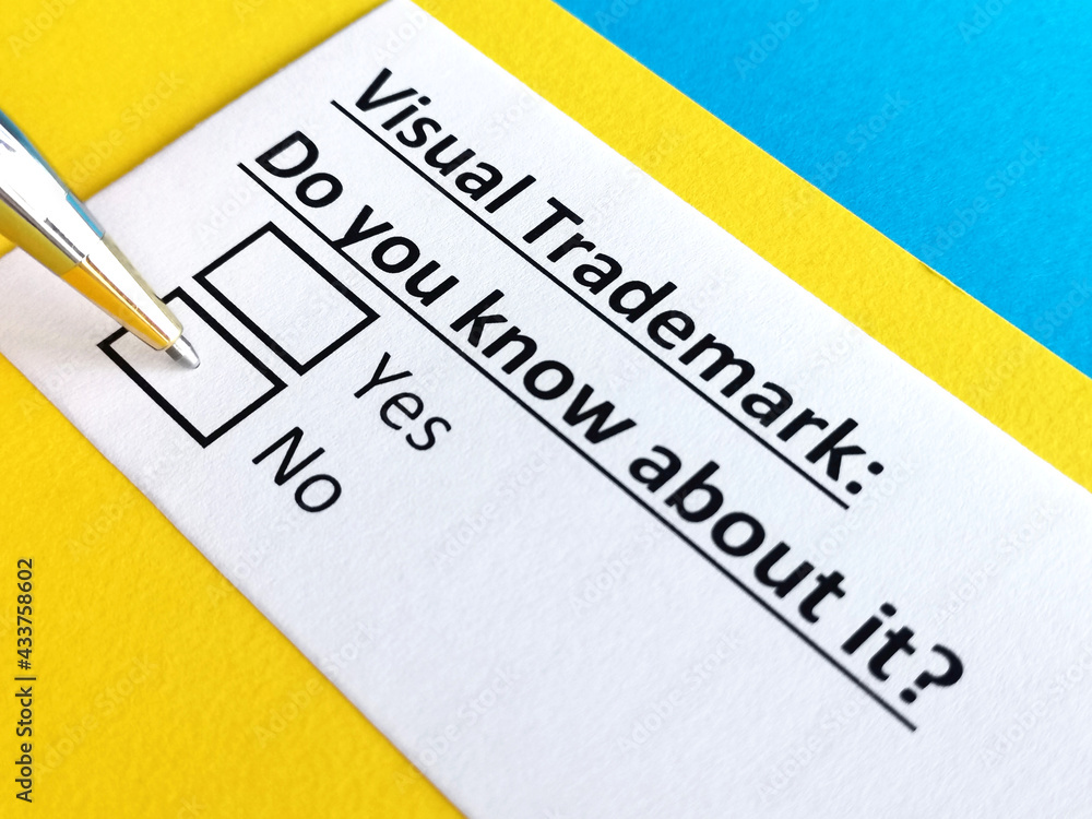 One person is answering question about visual trademark. One person is answering question about visual trademark.