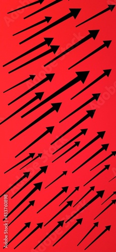 red background