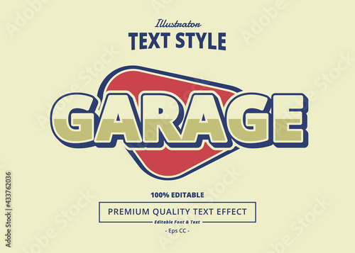 Garage Illustrator Text Effect